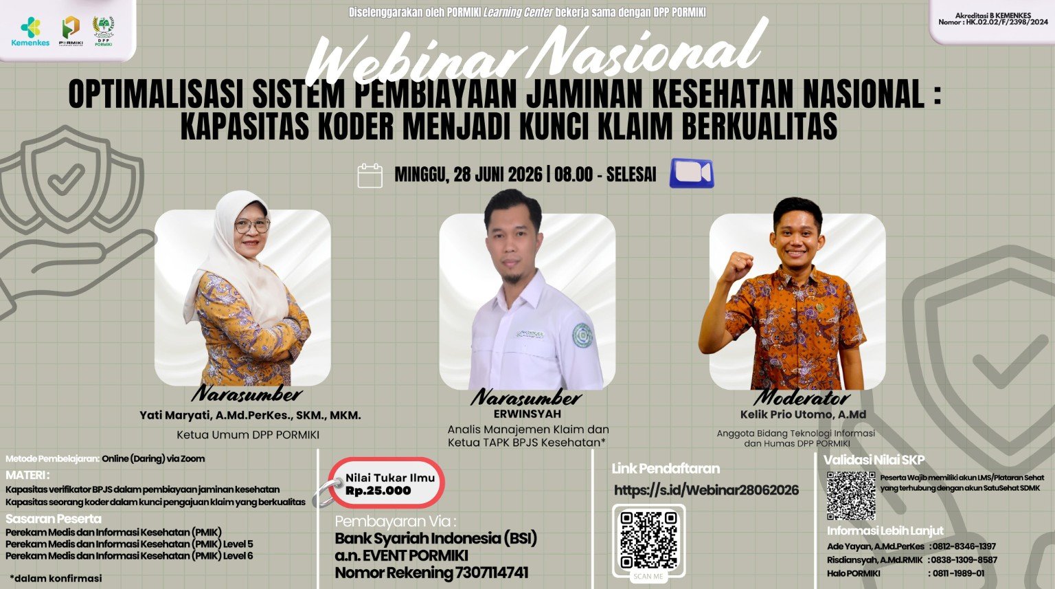 Flyer Webinar Nasional PORMIKI